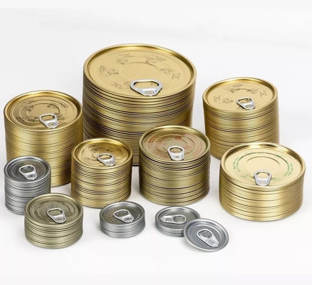 Metal Food Grade Paint Food Round Tin Can Untuk Kemasan Makanan 0.15mm