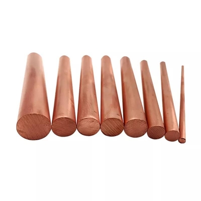 8mm Diameter 99,9% Batang Tembaga Murni C1100 Bentuk Bulat Anil Lembut