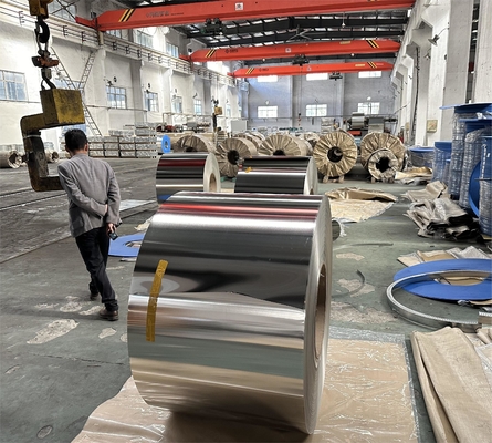 Lembaran Baja Tinplate Elektrolit Dalam Coil Untuk Aplikasi Kaleng Pasta Tomat / Kaleng Makanan